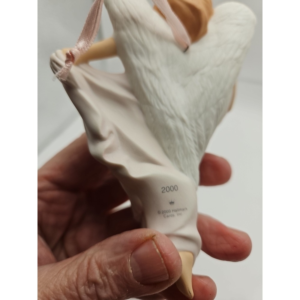 Vintage Hallmark Angel of Promise Ornament Breast Cancer Awareness 2000 (485) - Picture 6 of 6